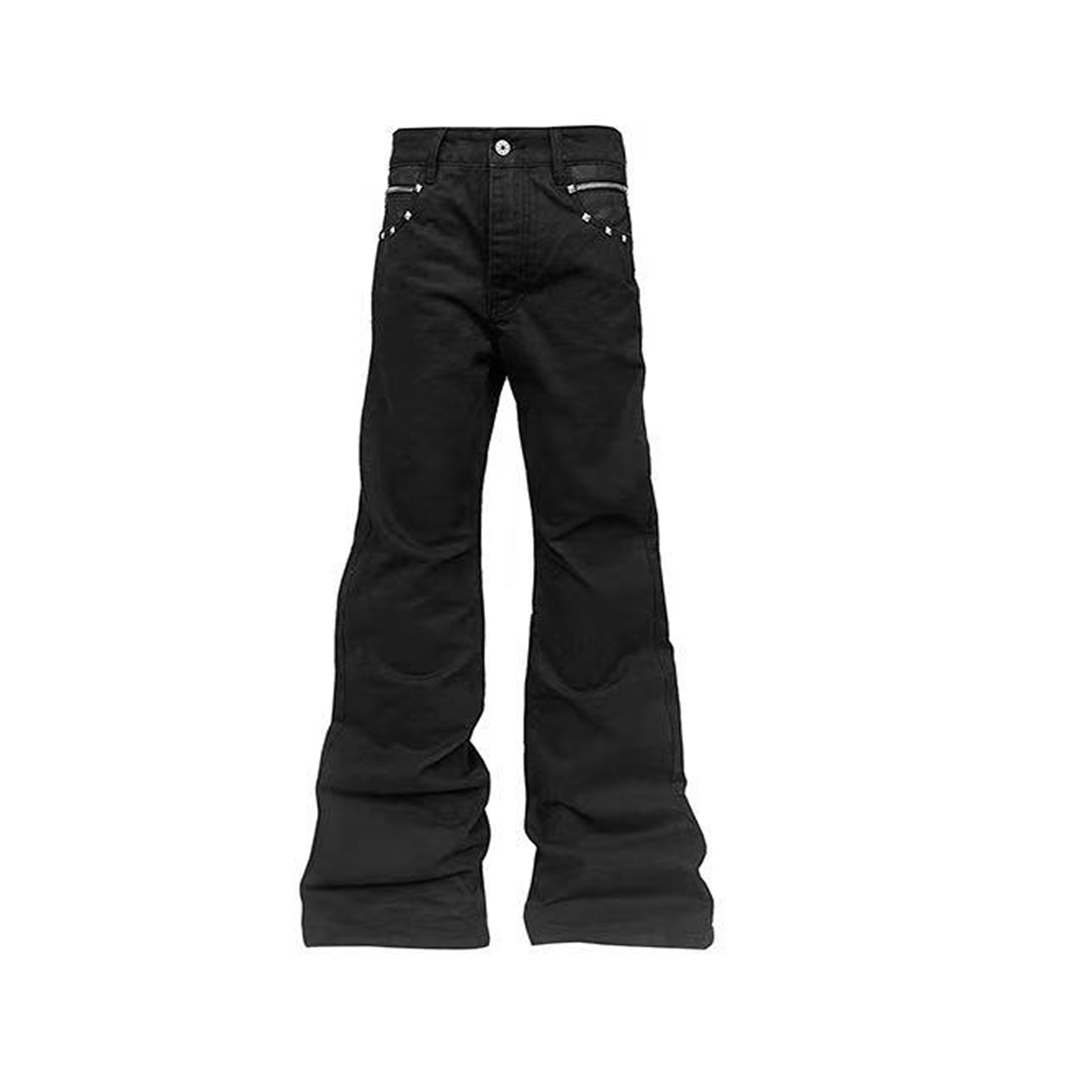 DETWONLINE™Snake pattern rivet jeans