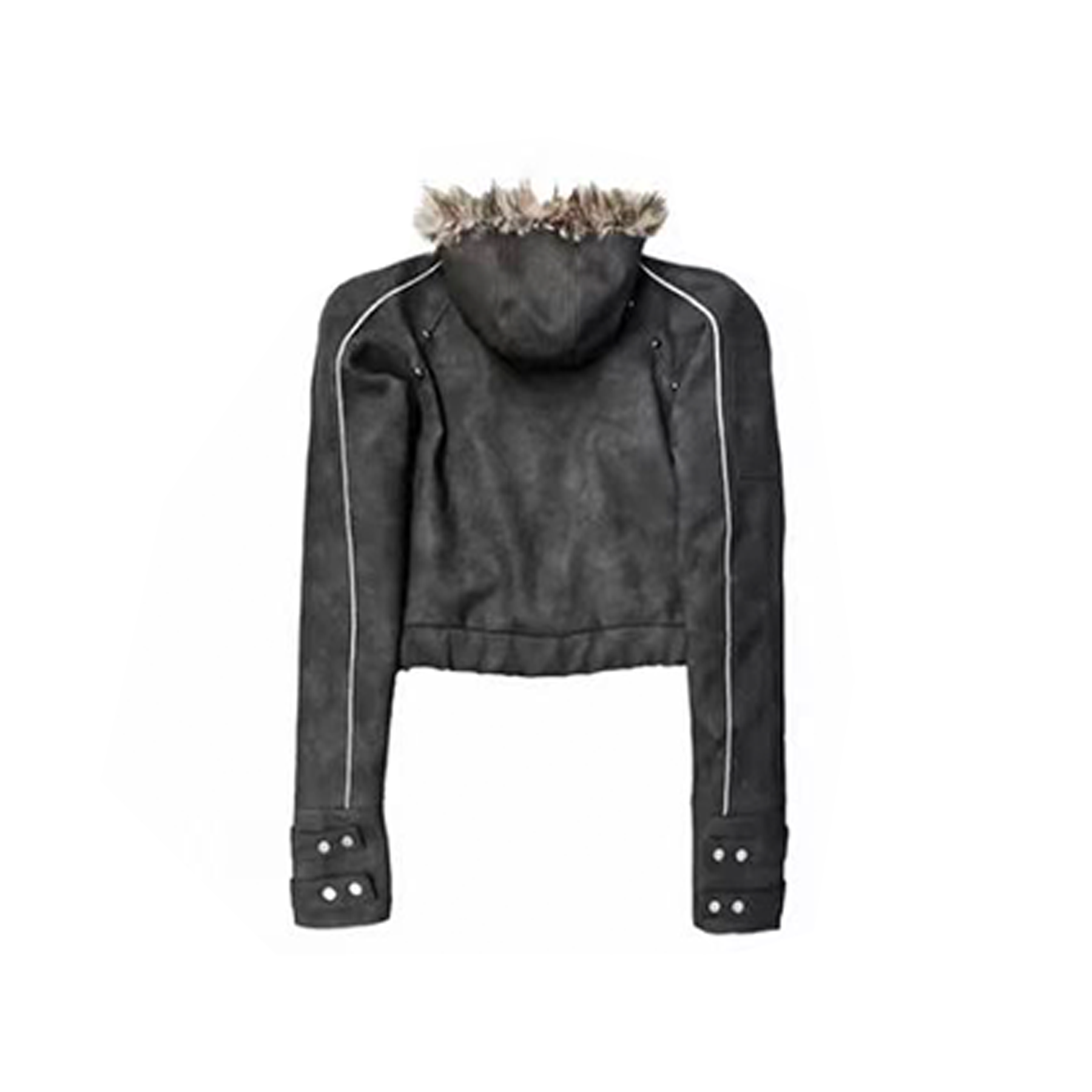 DETWONLINE™Fur-lined hooded coat