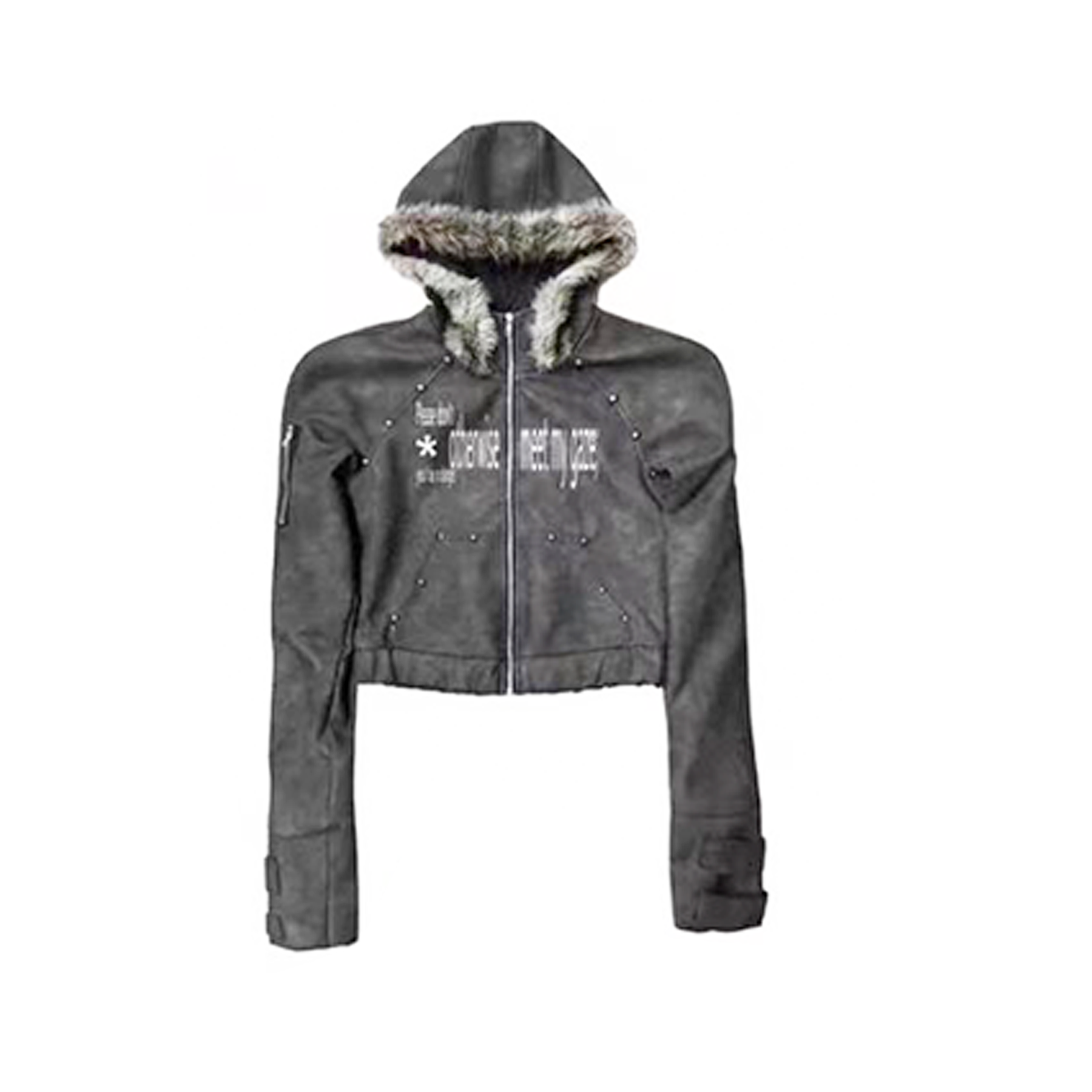 DETWONLINE™Fur-lined hooded coat