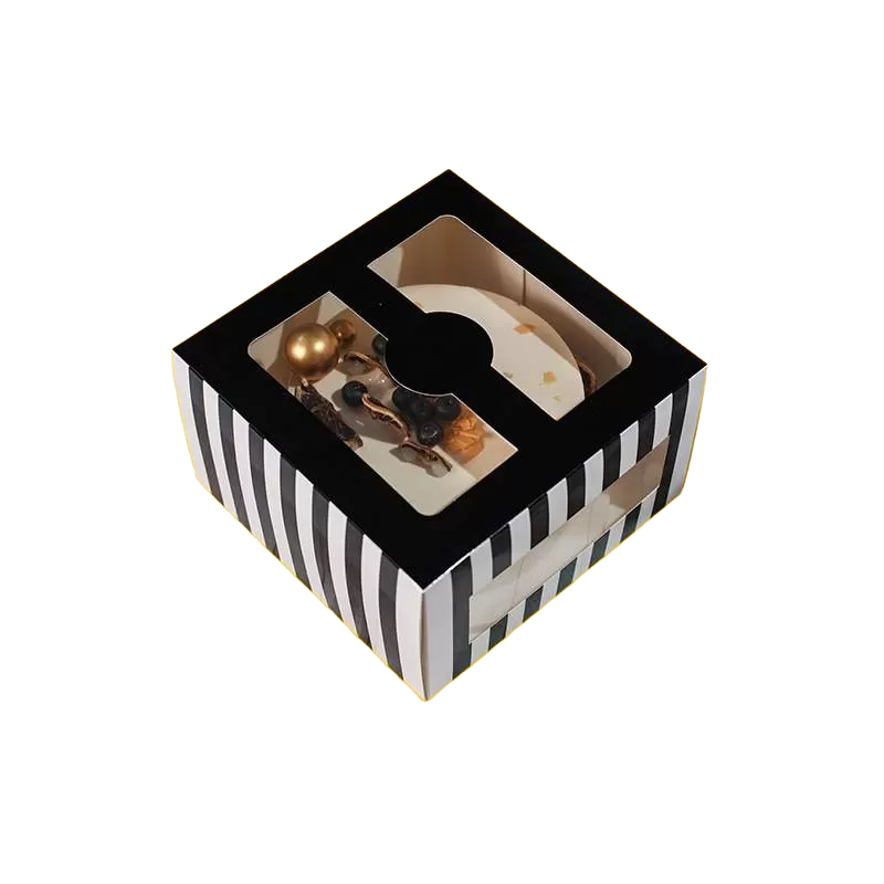 Brown bread box with window
