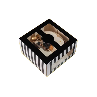 Brown bread box with window
