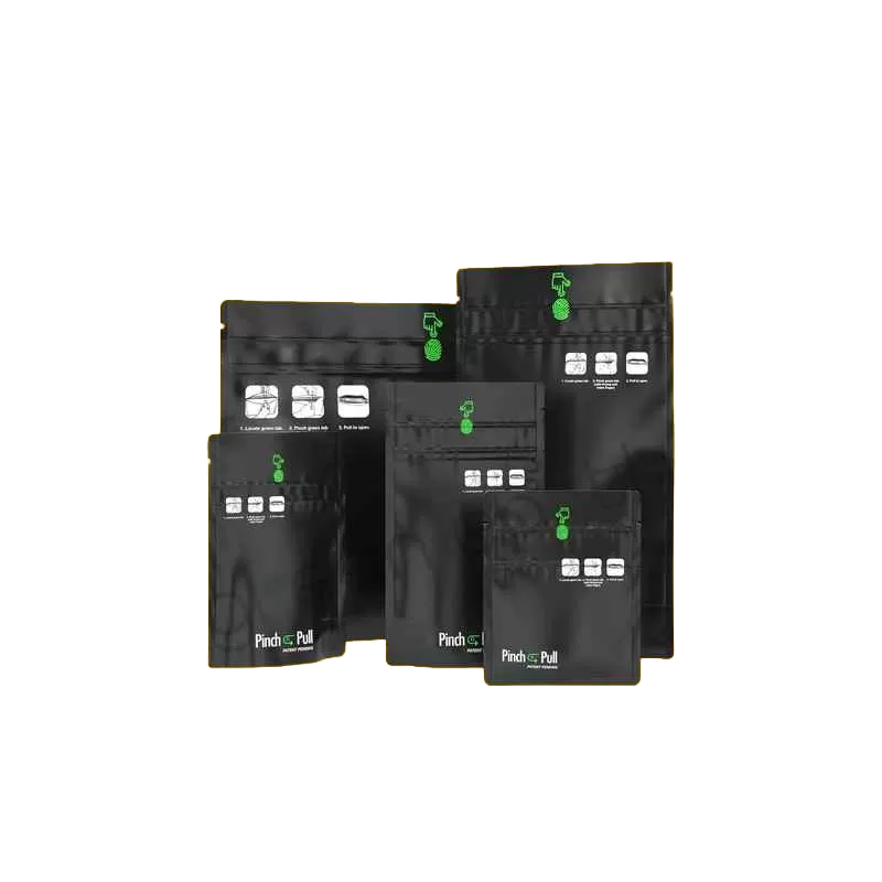 Child-resistant packaging bags