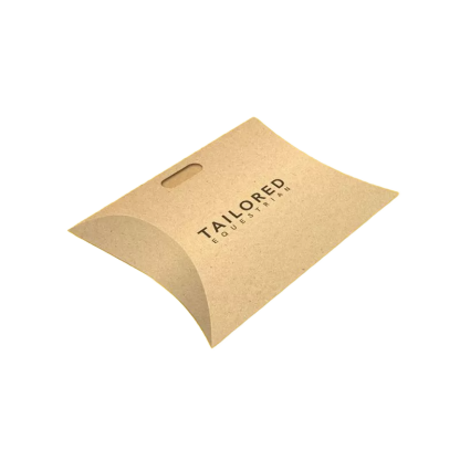 Custom Brown Kraft Paper Pillow Box