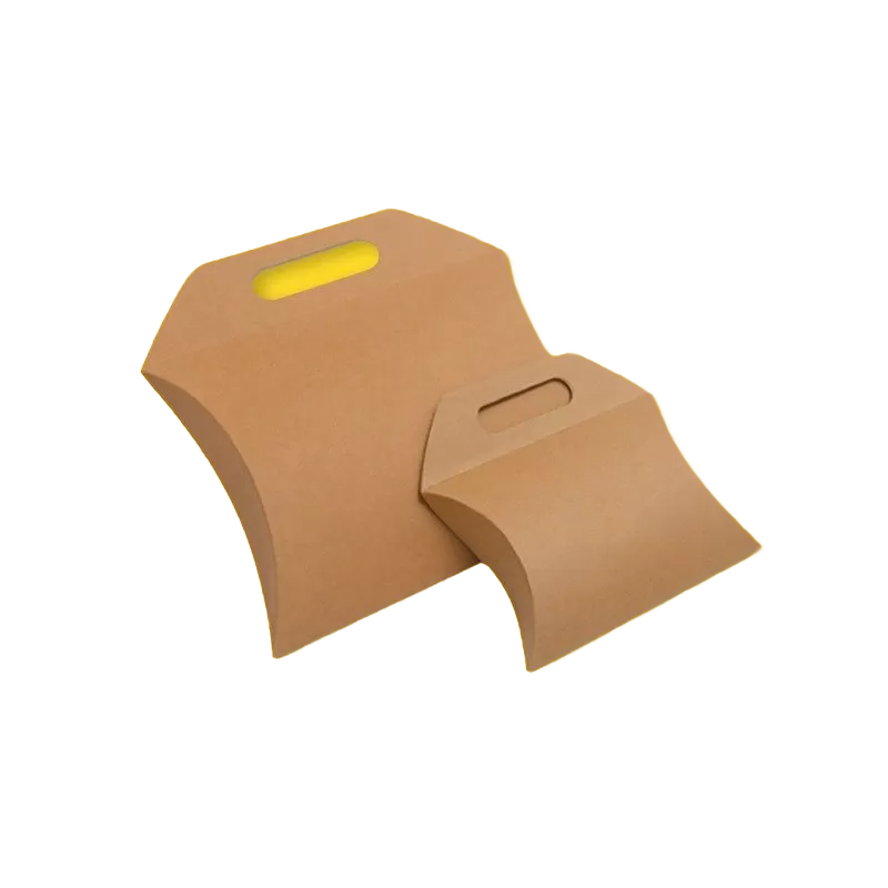 Custom Brown Kraft Paper Pillow Box