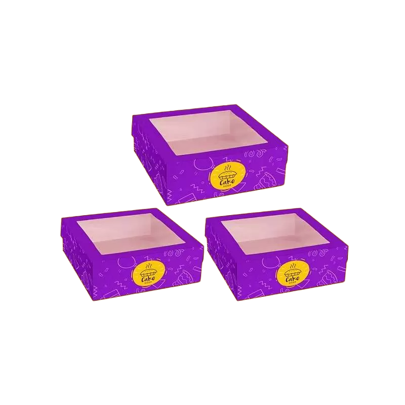 Custom Cake Box With PVC Window