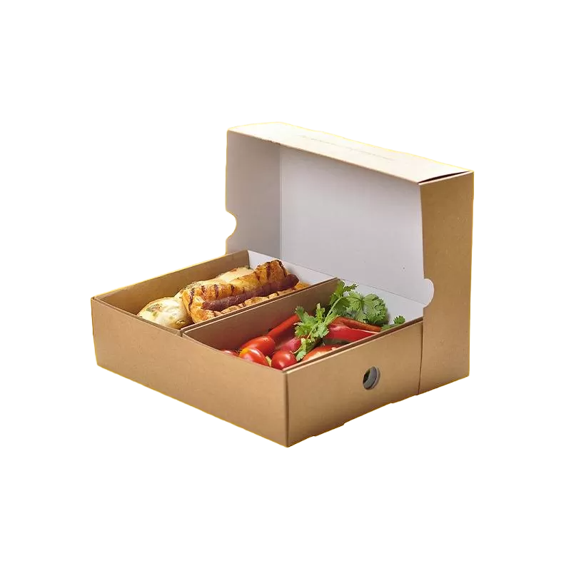 Custom Design Kraft Paper Food Box