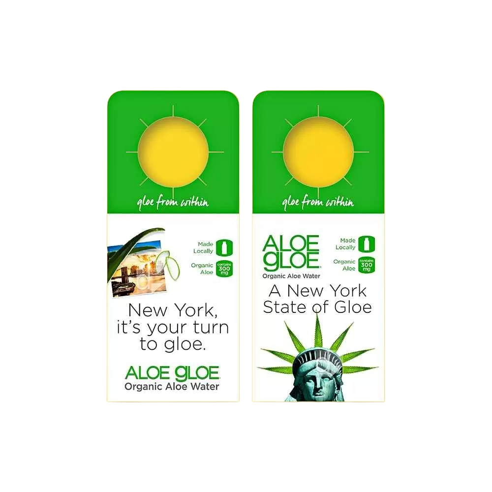 Custom designed double sided printing bottle neck