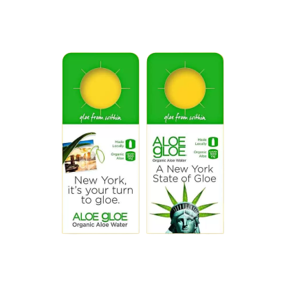 Custom designed double sided printing bottle neck