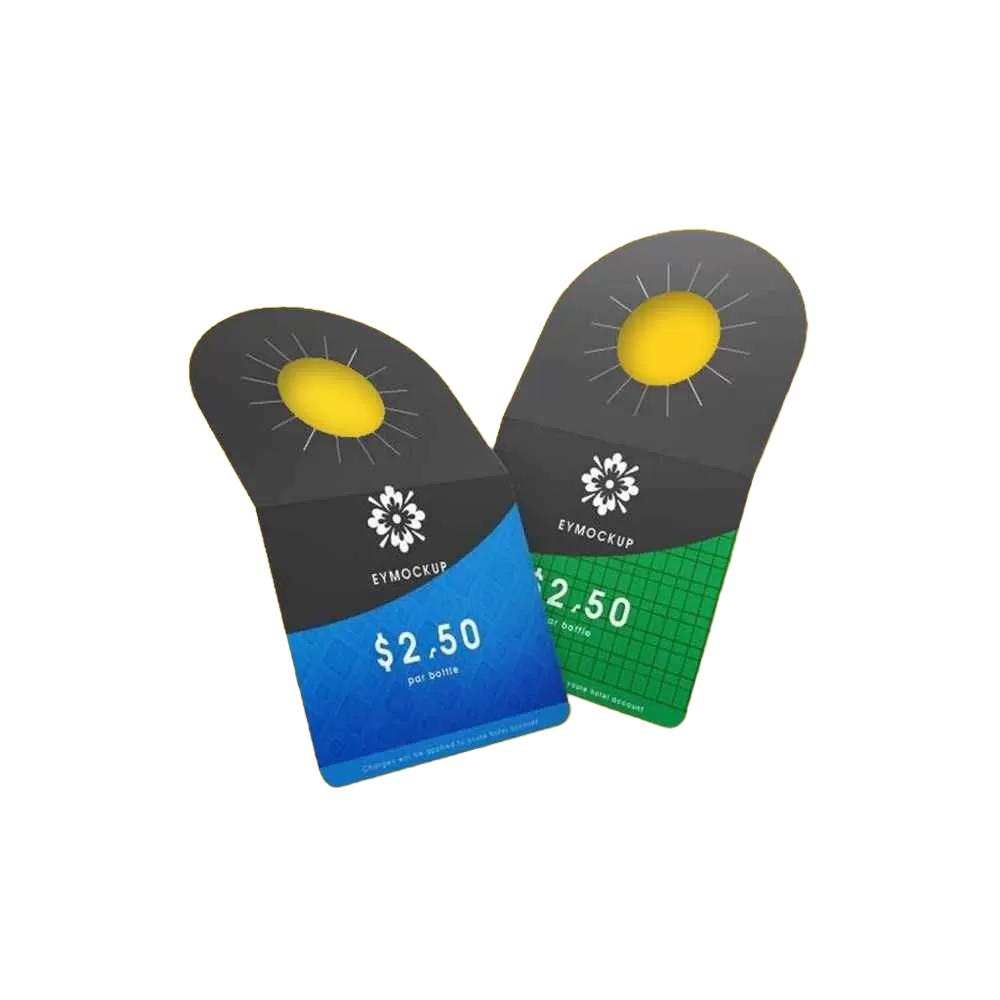 Custom designed double sided printing bottle neck