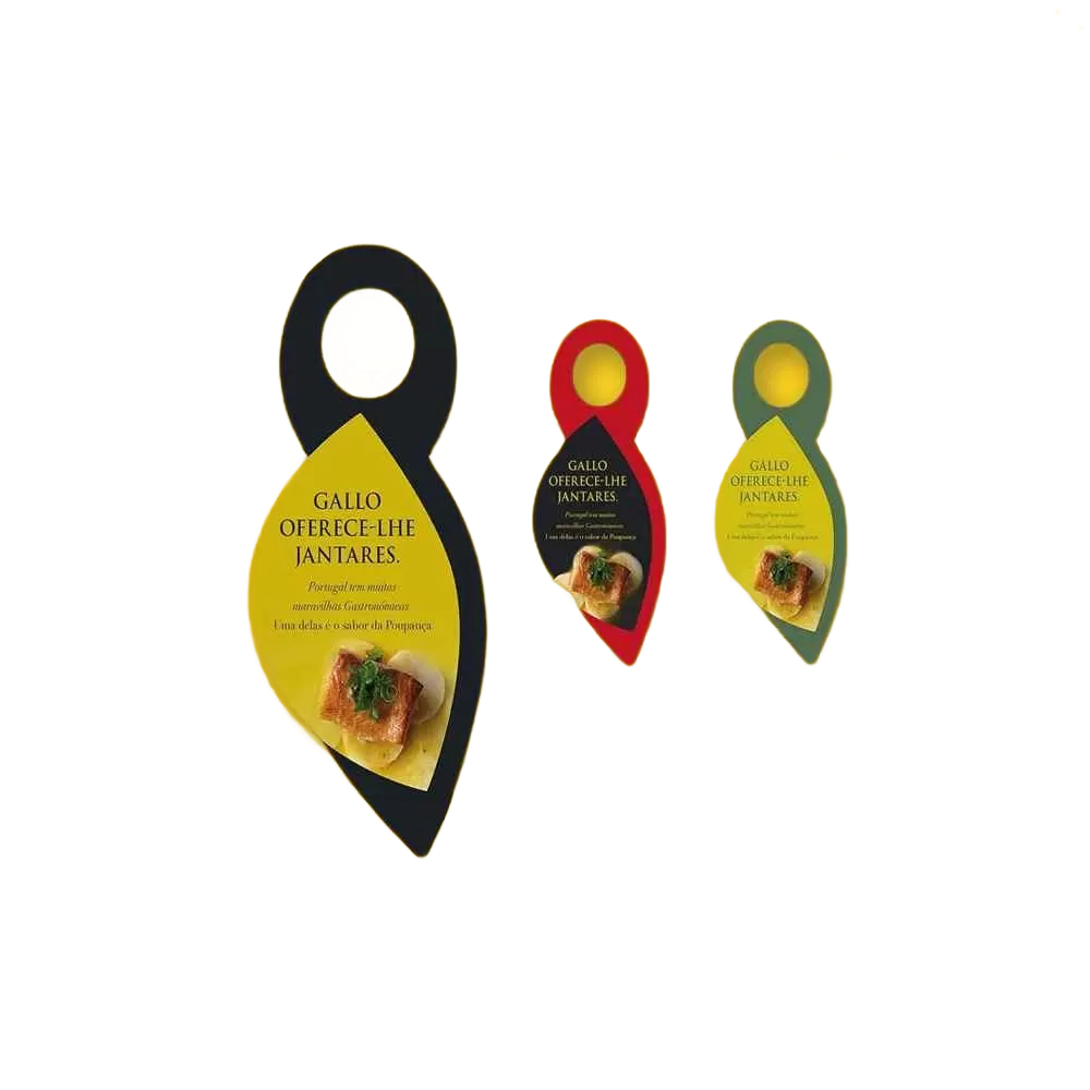 Custom designed double sided printing bottle neck