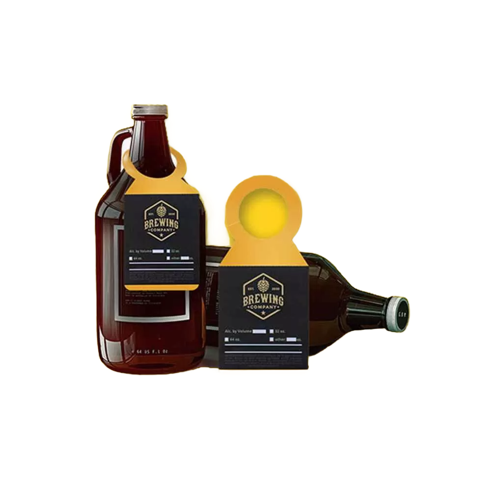 Custom designed double sided printing bottle neck