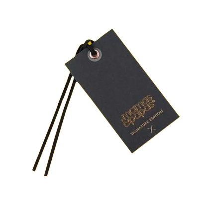 Custom embossed debossed hangtag