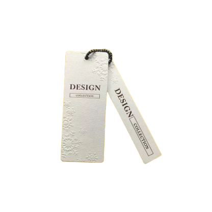 Custom embossed debossed hangtag