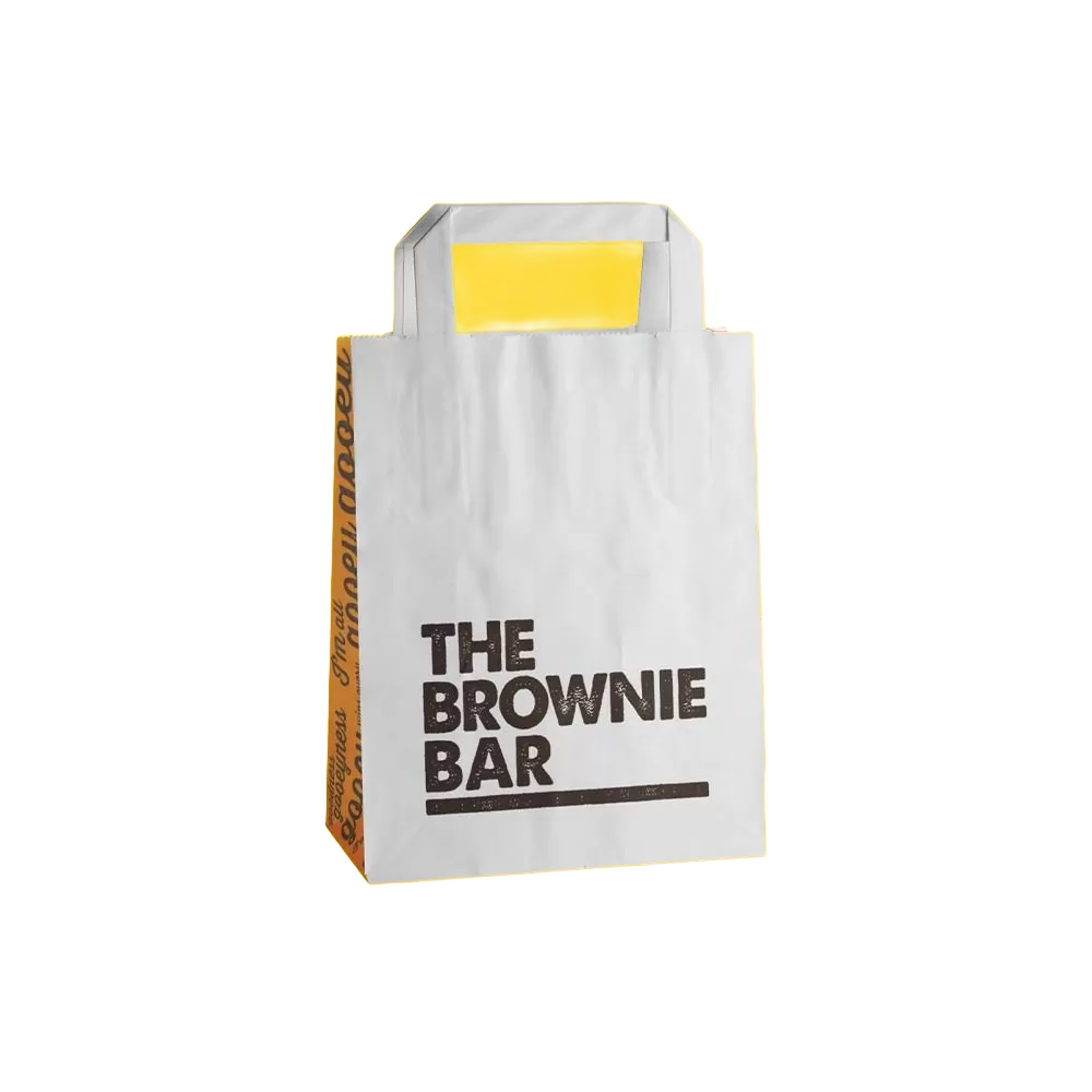 Custom Flat Handle Paper Bags