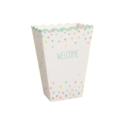 Custom Gold Foil Printed Popcorn Box