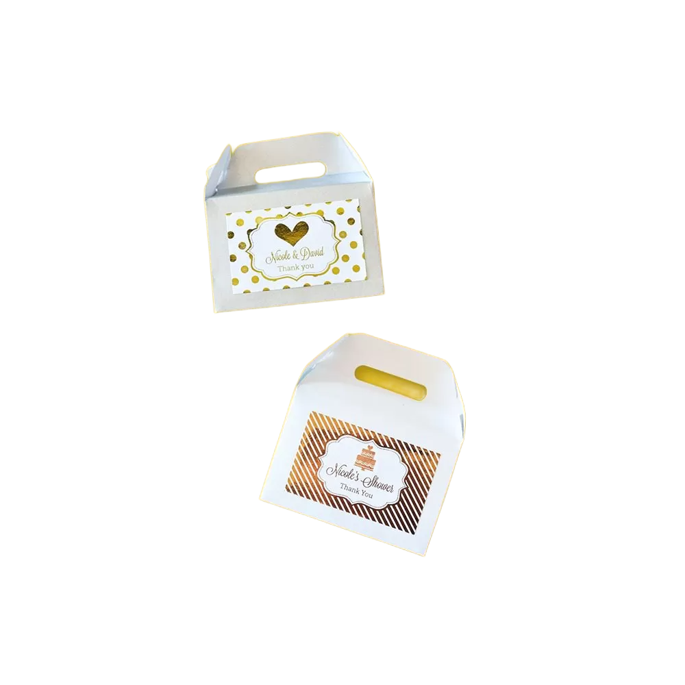 Custom Gold Foil Gable Box