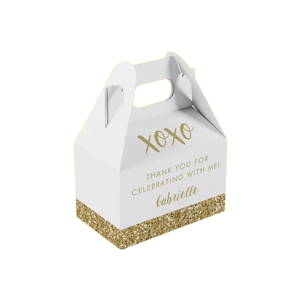 Custom Gold Foil Gable Box