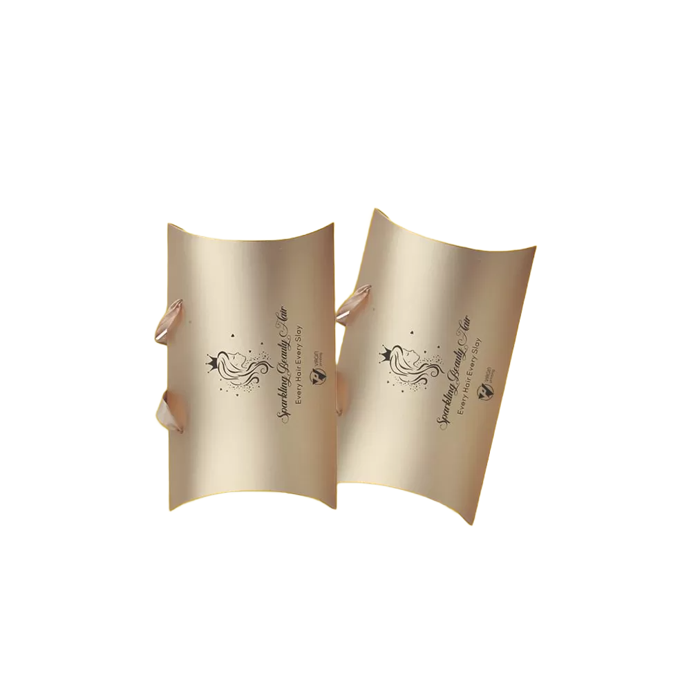 Custom Hair Extension Boxes With Gold Foiling