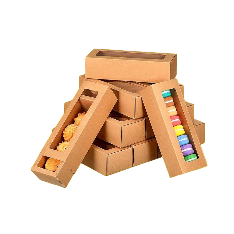 Custom Kraft Biodegradable Macaron Boxes