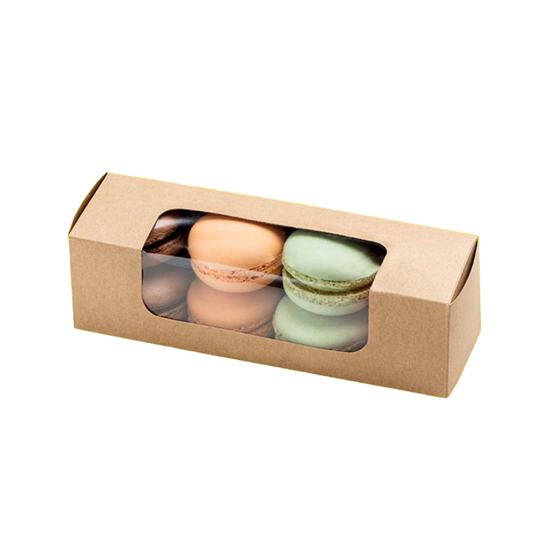 Custom Kraft Biodegradable Macaron Boxes