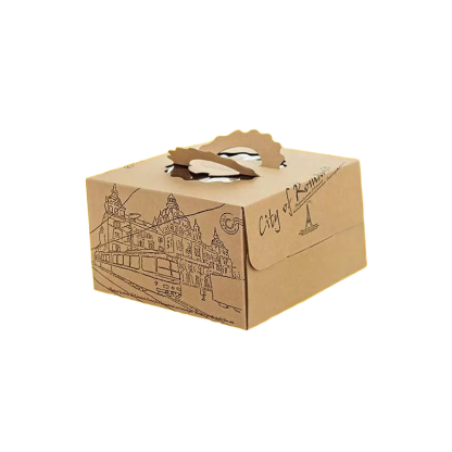 Custom Kraft Eco-Friendly Cake Box