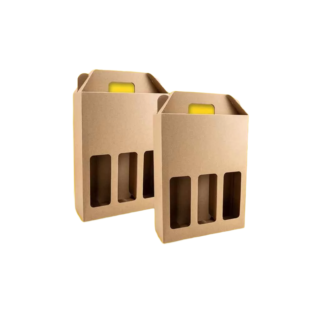 Custom Kraft Paper Bottle Neck Clamps and Brackets