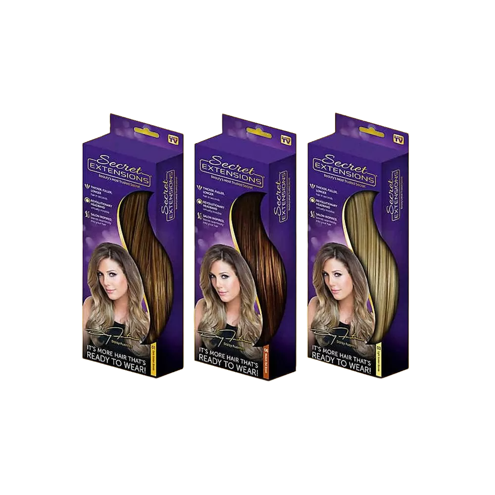 Custom Large Hair Extension Boxes With Ribbons