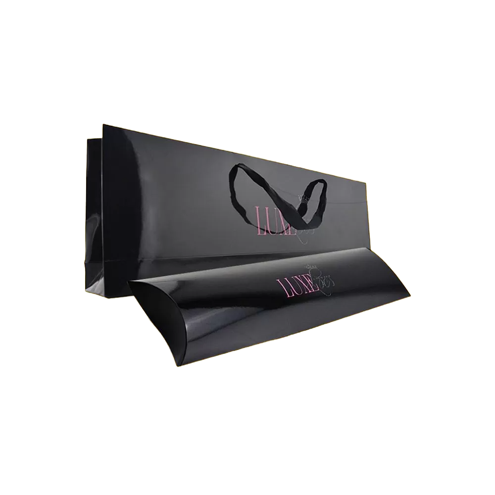 Custom Large Hair Extension Boxes With Ribbons