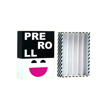 Customized lids and trays for pre-rolled joint packag