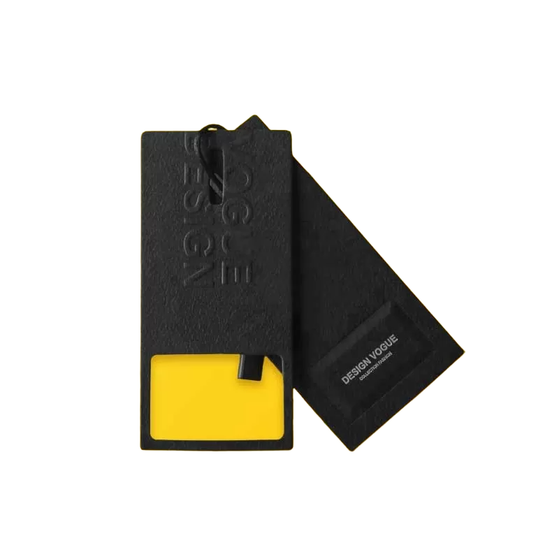 Custom luxury hangtag
