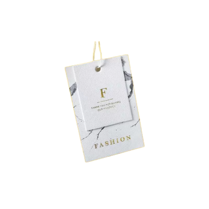 Custom luxury hangtag