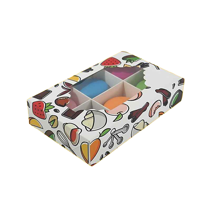 Custom Macaron Boxes with PVC Window