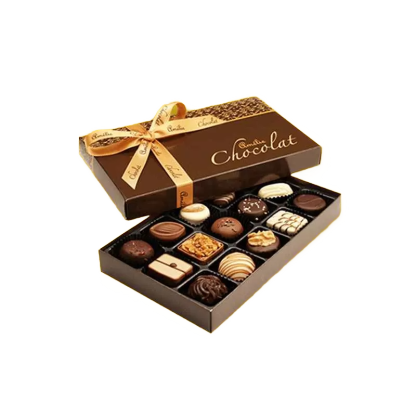 Custom lined chocolate boxes