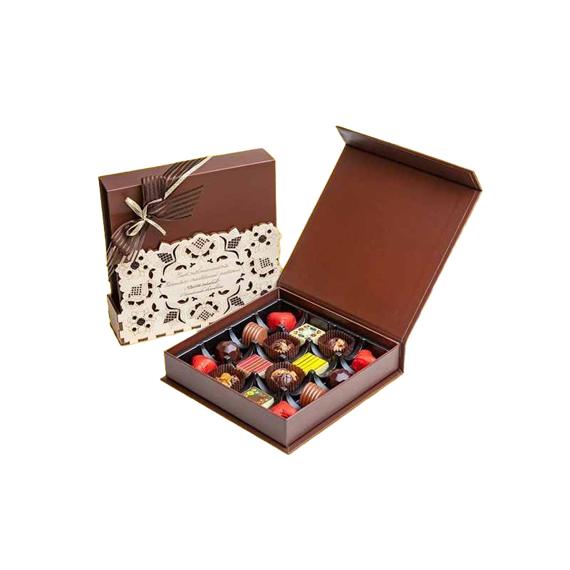 Custom lined chocolate boxes