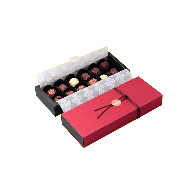 Custom lined chocolate boxes