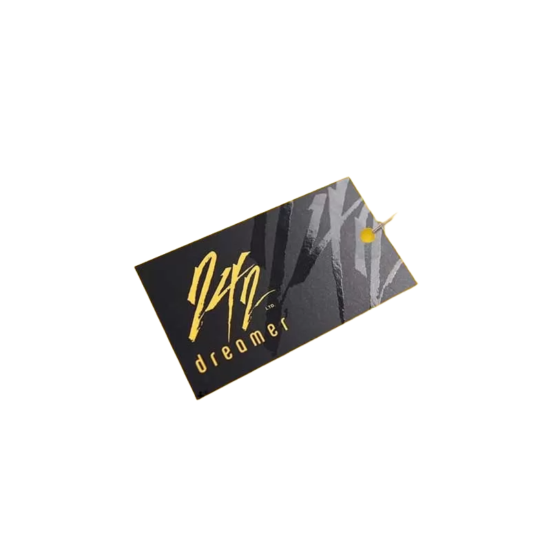 Custom glossy hangtag