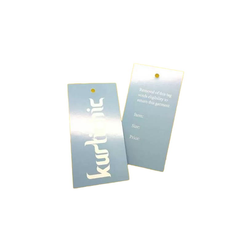 Custom glossy hangtag