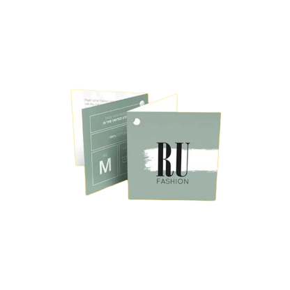 Custom glossy hangtag