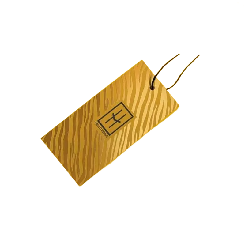 Custom glossy hangtag