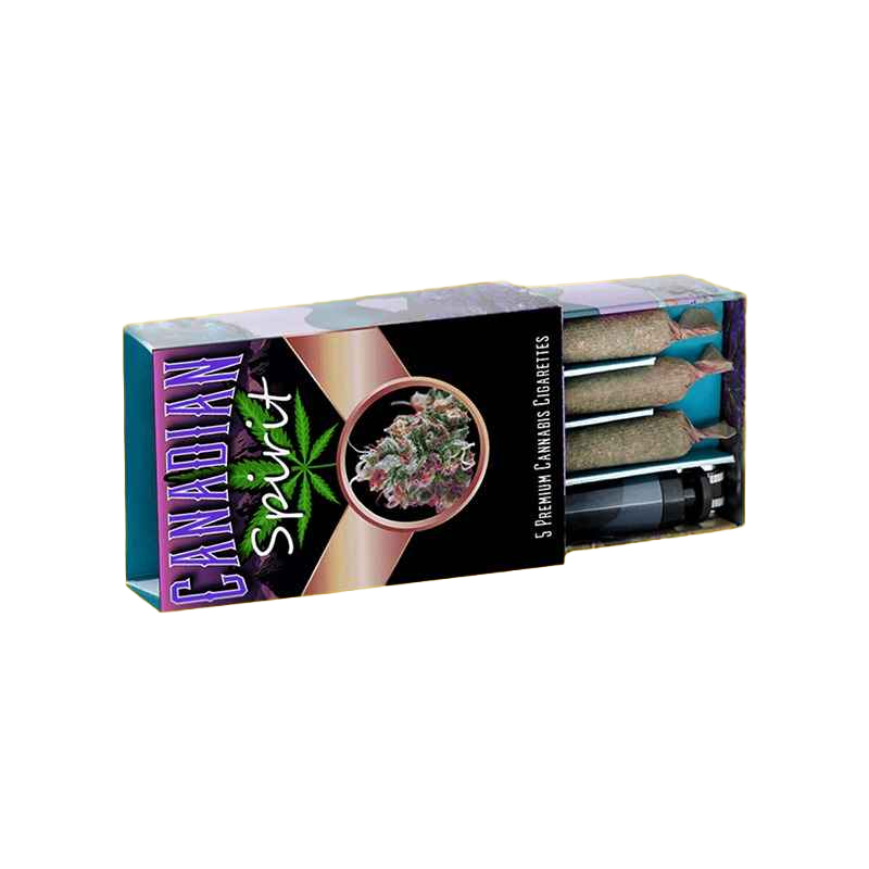 Custom sleeve and tray pre-rolled joint packaging