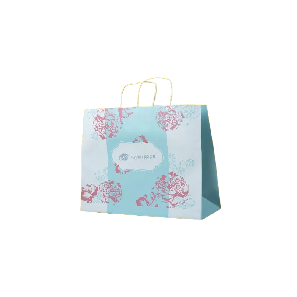 Custom twist handle paper bag