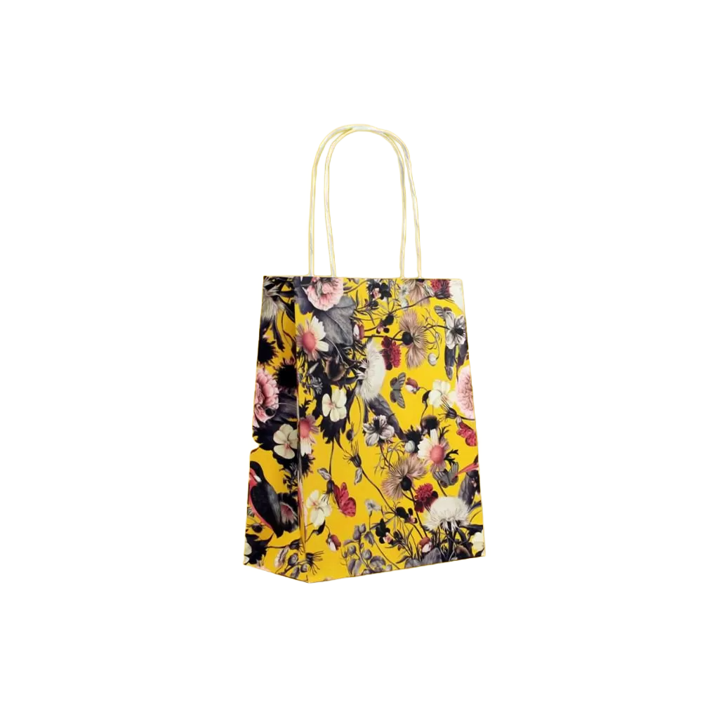 Custom twist handle paper bag