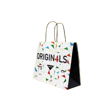 Custom twist handle paper bag