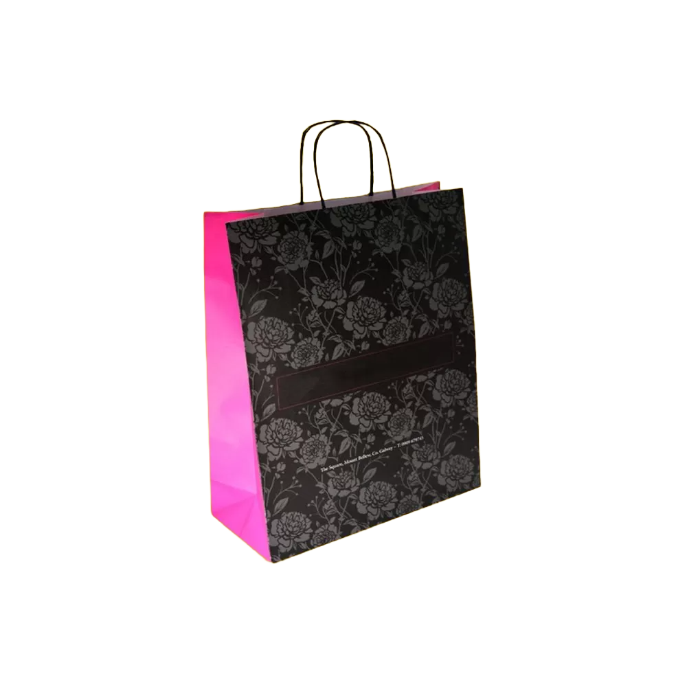 Custom twist handle paper bag