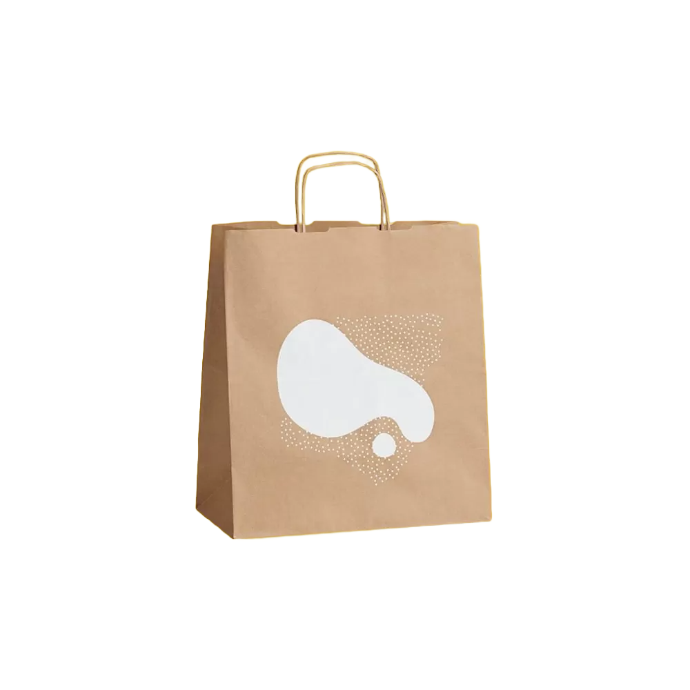 Custom twist handle paper bag