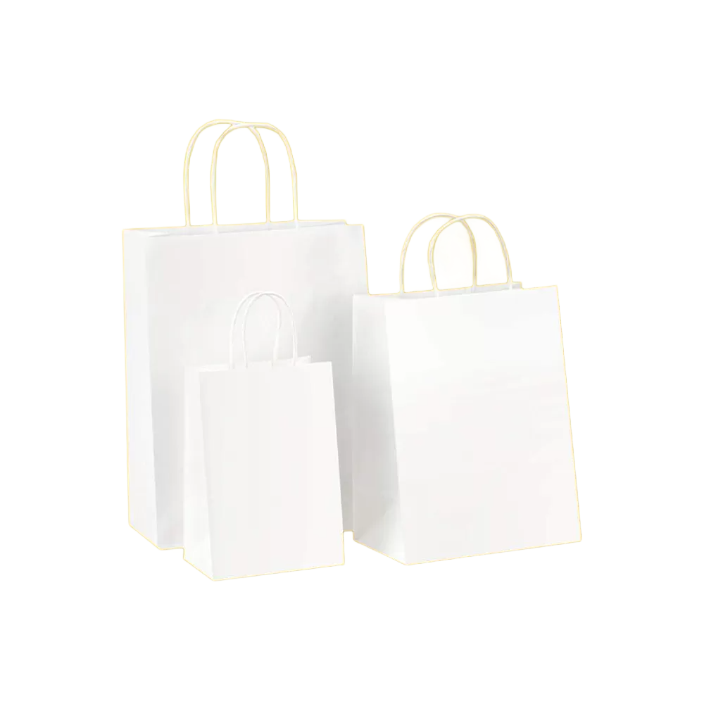 Custom White Kraft Paper Bag