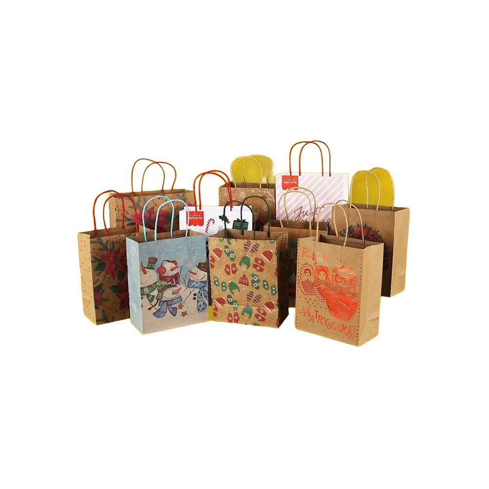 Serrated top custom bag