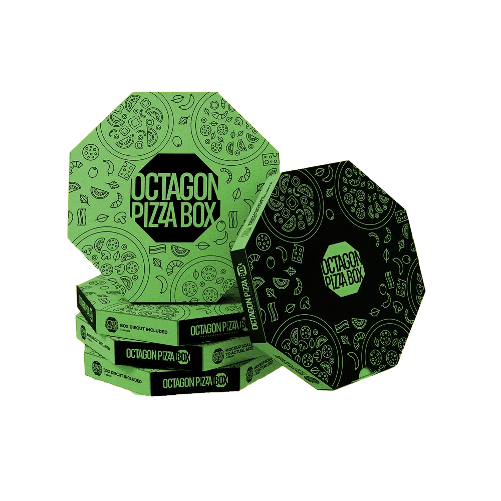 Custom Octagonal Pizza Boxes