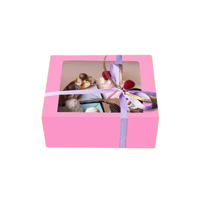 Pink Bread Box with Window