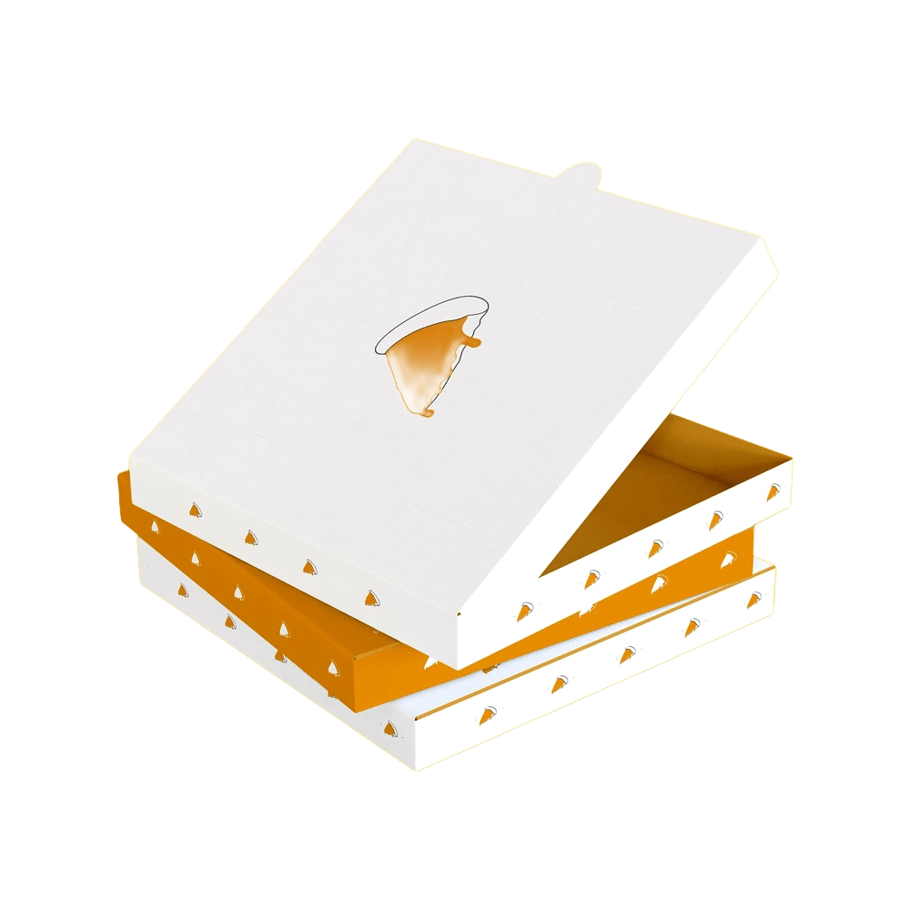 Custom pizza box with logo